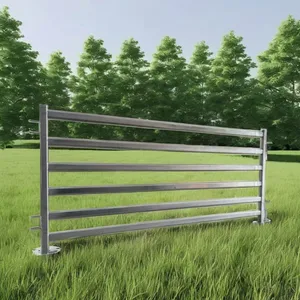 Horse Fence Panels Circular Tube Livestock Cattle Panels Horse Corral Panels Easily Assembled Sheep and Goat Farm thumbnail-5