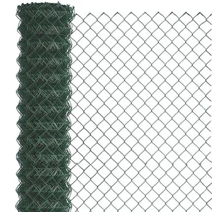 6-foot Galvanized PVC-coated Chain Link Fence Made in the Philippines, Suitable for Stadiums, Soccer Fields, and Sports Field Fencing. thumbnail-4