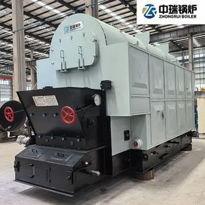Rapid-Heating Dzl 4.2MW Peanut Shell Hot Water Boiler, Single Drum, 1.25MPa 130/70℃, for Medium Industrial Baking and Coating Processes thumbnail-5