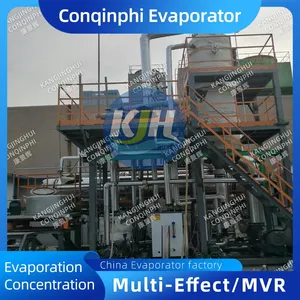 Oil-Free Compressor Counterflow MVR Evaporator, 15kW Motor, 2000L/h Evaporation Rate thumbnail-1
