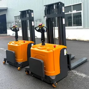 Fast Delivery Full Electric Stacker 1000kg 1500kg Self-Lifting Pallet Loader Full Electric Self Loading Stacker thumbnail-2