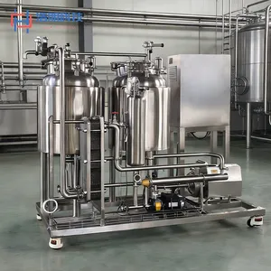 100L Dual-Tank Mobile CIP Cleaning System 24KW Heating 316L Stainless Steel Automatic Cleaning​ thumbnail-4