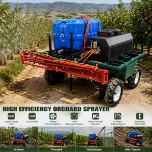 600L Remote Control Orchard Air Blast Sprayer Self Propelled Agricultural Power Sprayer With Brushless Drive thumbnail-1