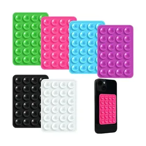Double-Sided Silicone Suction Cup Phone Mount 48 Strips Adhesive Phone Case Holder Grip Hands-Free Mirror Shower Content Creator thumbnail-2