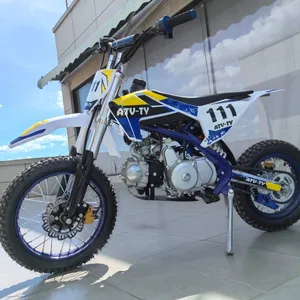High Performance 110cc 4 Stroke Gas Motocross Mini Pit Bike Hydraulic Disk Brakes Road Motorcycle for Teen Adult thumbnail-1