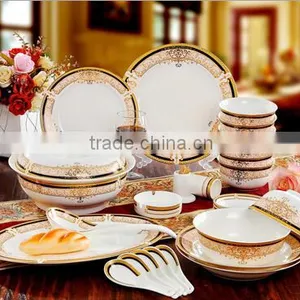 56 Pcs Gorgeous Design and Colorful Decorative Dinner Ware Plate Quality Choice thumbnail-1