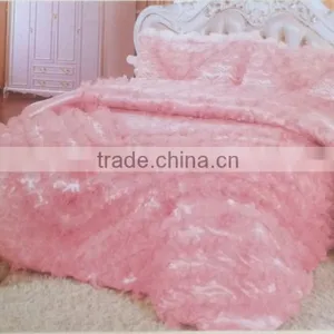 2016 New Design 100% Polyester Satin 4Pcs Bedding Set thumbnail-2