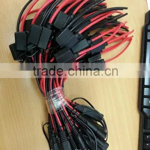 14AWG Twins of Cable With SAE Plug , Molding 40A Fuse Holder & Cover and 8.5mm Ring Terminal thumbnail-4