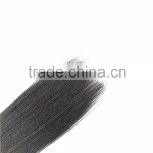 Dark Roots Human Hair Ombre Brazilian Hair Weave Pink Gray and Black Ombre Hair Extensions thumbnail-4