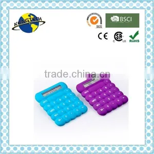 Very Cute 8 Digital Colorful Silicone Eletronic Calculator thumbnail-1