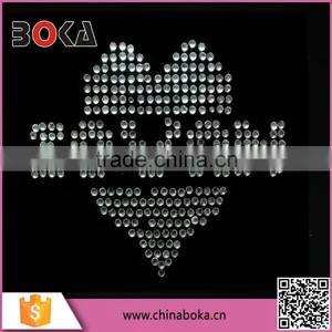 BOKA Hotfix Clear Rhinestone Heart and Love Transfer T Shirt Motif thumbnail-1