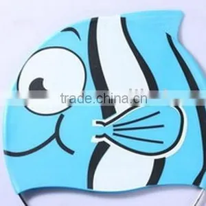 Lovely Cartoon Swimming Caps for Children Use. thumbnail-1