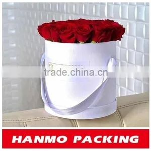 Oem Design Delicate Cardboard Flower Gift Box With Handle Factory Price thumbnail-1