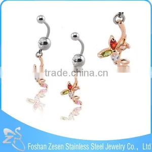Sexy Body Jewelry Long Dangle Fake Pregnancy Belly Ring thumbnail-2