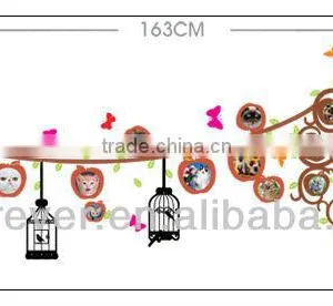 Circle Shape Photo Trees Wall Sticker for Wall Units,60*90cm thumbnail-2