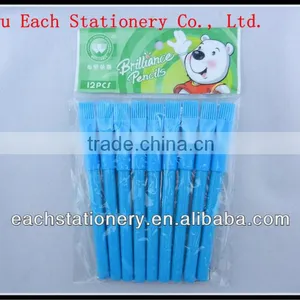 3.5inch Customized Design Pencil Wooden Pencil Children Color Pencil With Brush thumbnail-1