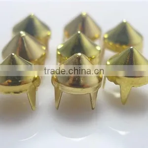 Pyramid Claw Studs, 4 Feet Pyramid Brass Prong Studs,conical Brass Studs thumbnail-1