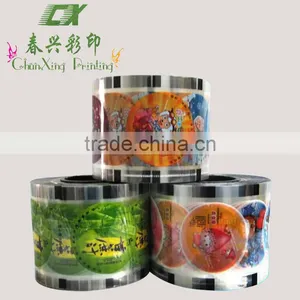Cartoon Design Laminated Sealing Film Roll for Plastic Jelly Cup Lid thumbnail-1