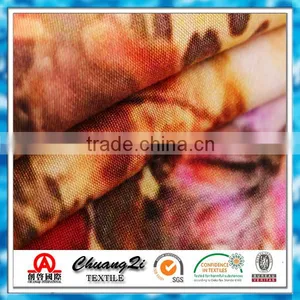 Beautiful Big Red Flowers Digital Printed 100% Rayon Fabric for Wholesale thumbnail-2