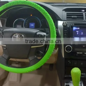 Colorful Auto Car Non-slip Silicone Interior Steering Wheel Cover thumbnail-4