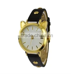 2015 Cute Cat Shape Quartz Watch for Teenage Pretty Little Lady Watches thumbnail-5