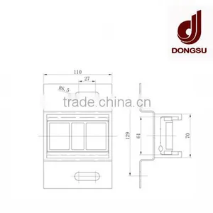 60 Plastic Cable Clamp With Bracket in Elevator Parts thumbnail-2