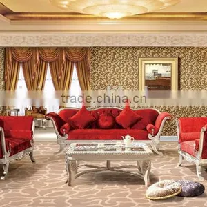 Modern Wedding Sofa Set Furniture / Malaysia Wood Sofa Sets Furniture YB57 thumbnail-1