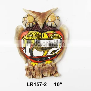 New Products 2015 Polyresin Souvenirs Owl Shape Wall Hanging thumbnail-2