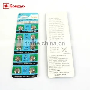AG13 LR44 1.55V Alkaline Button Cell Batteries for Silicone Watch Timer Clock CX44 The Coin Small Battery thumbnail-1