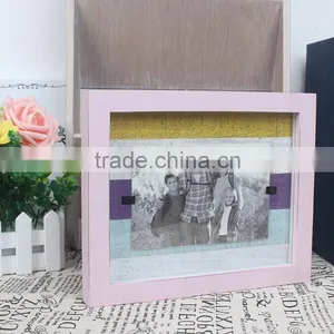W50107 Home Decoration Distress MDF and Wood Material Photo Frames thumbnail-1