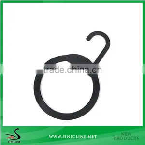 Sinicline Black Plastic Scarf Hanger With Print Area For OEM Logo thumbnail-1