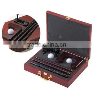 Red Wood Box Golf Putting Gift Set/ideal Home and Office Use Gift Set thumbnail-2