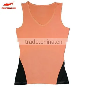 Fashion Custom Polyester Womens Gym Singlets thumbnail-1