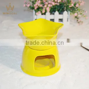 Star Cheese Chocolate Ceramic Fondue Set With Forks Quality Choice thumbnail-1