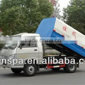 Best 4 CBM Sealed Hydraulic Dump Garbage Truck for Sale thumbnail-1