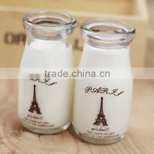 150ml and 250ml Engrave Heart Shape Pudding Glass Bottle thumbnail-2