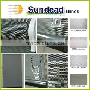 Double-printing Pattern Blackout Shiny Vinyl Fabric Roller Shade Roller Blind thumbnail-1