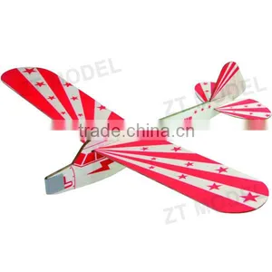 Balsa Wood Gliders Sky Boy J3 Pipe 12'' Balsa Hand Launch Glider Balsa Wood Planes Balsa Gliders thumbnail-1