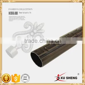 Hot Sales in the Middle East Classic Pattern Metal Curtain Rods, Curtain Iron Pipe 28mm Quality Choice thumbnail-1