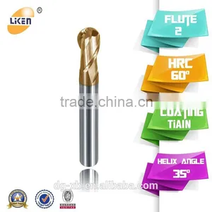 Liken600 High Quality HRC60 Ballnose Different Types of Cutting Tools thumbnail-1