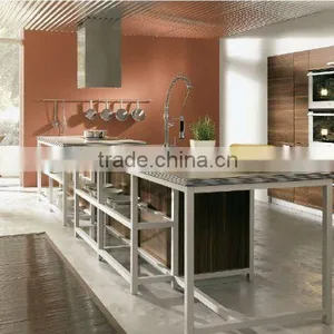 Modern Melamine Kitchen Cabinet With Island thumbnail-1