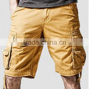 2016 Summer Fashion Heavy Cotton Cargo Shorts Heavy Washed thumbnail-1