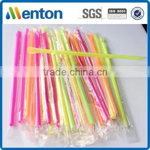 Chinese Hot Sale Filmwrapped Hard Disposable Spoon Straw thumbnail-1