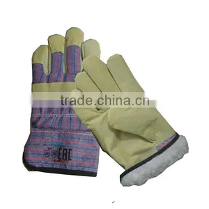 Pigskin Leather Palm Gloves Driver Working Glove thumbnail-2