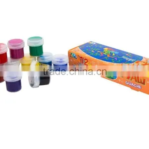 Gouache, Poster Paint, Poster Color 12 Colors, With Gold and Silver Glitter, 240 ml thumbnail-1