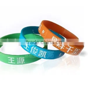 Embossed Silicone Mosquito Repellent Bracelet With Printing thumbnail-2