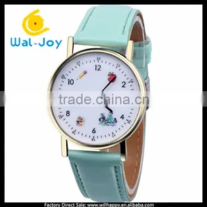 WJ-5396 Personality Student Stylish Charming Fancy Quartz Best Selling Leather Girls Watch thumbnail-5