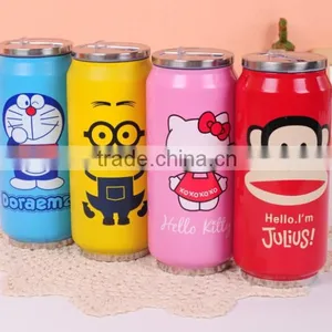 Wholesale Stainless Steel Vacuum Flask Zip-top Bottle With Straw thumbnail-1
