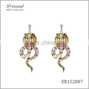 New Designs Ladies/Women's Vintage Jewellery Earrings Bohemian Style Cobra Gold/Silver Plating Drop Earrings thumbnail-4