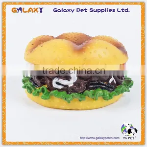 VT4070 Food Themed Vinyl Squeaky Toys Hamburger Hot Dog Pizza Steak Dog Toys thumbnail-3